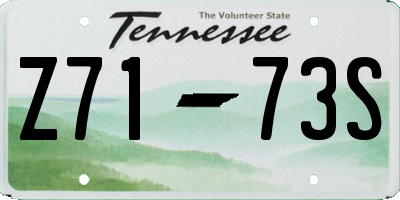TN license plate Z7173S