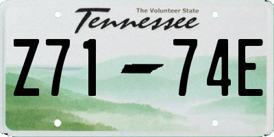 TN license plate Z7174E