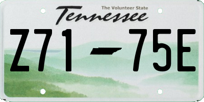 TN license plate Z7175E