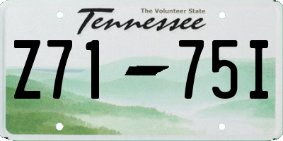 TN license plate Z7175I