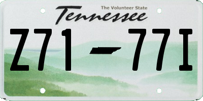TN license plate Z7177I