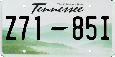 TN license plate Z7185I