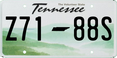 TN license plate Z7188S