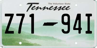 TN license plate Z7194I