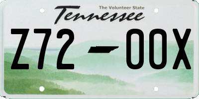 TN license plate Z7200X