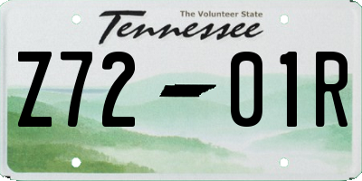 TN license plate Z7201R
