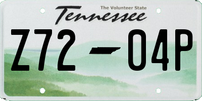 TN license plate Z7204P