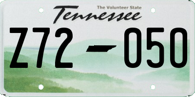 TN license plate Z7205O