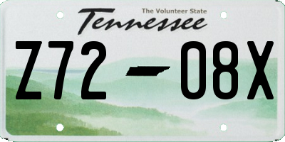 TN license plate Z7208X