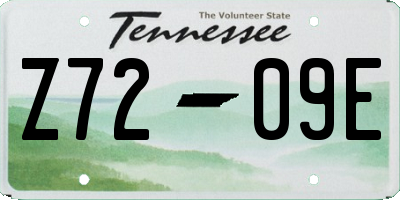 TN license plate Z7209E