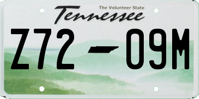 TN license plate Z7209M