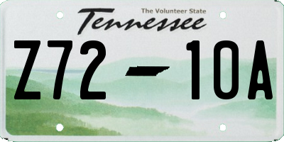 TN license plate Z7210A