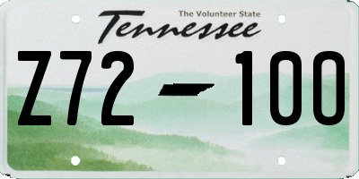TN license plate Z7210O