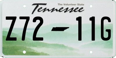 TN license plate Z7211G