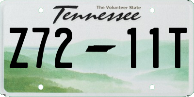 TN license plate Z7211T