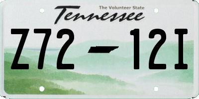 TN license plate Z7212I