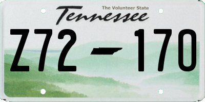TN license plate Z7217O