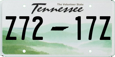 TN license plate Z7217Z