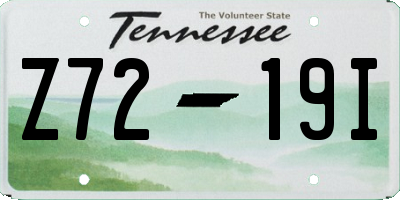 TN license plate Z7219I