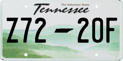 TN license plate Z7220F