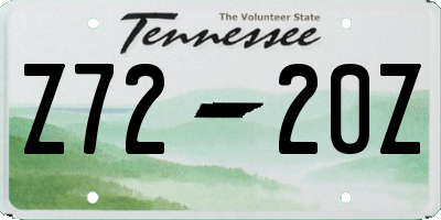 TN license plate Z7220Z