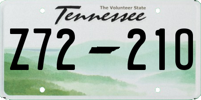 TN license plate Z7221O
