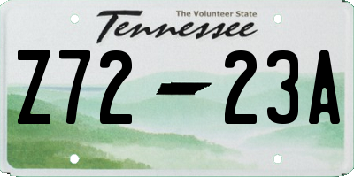 TN license plate Z7223A