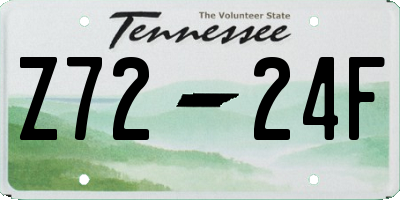 TN license plate Z7224F