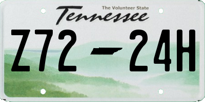 TN license plate Z7224H