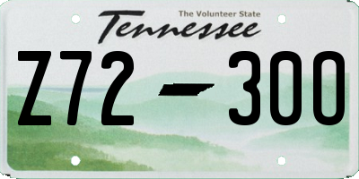 TN license plate Z7230O