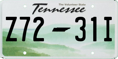 TN license plate Z7231I