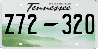 TN license plate Z7232O