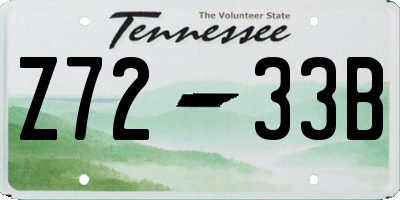 TN license plate Z7233B