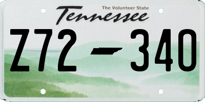 TN license plate Z7234O