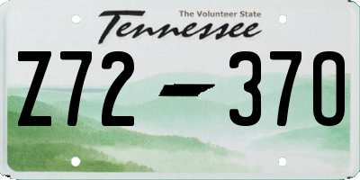 TN license plate Z7237O