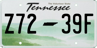 TN license plate Z7239F