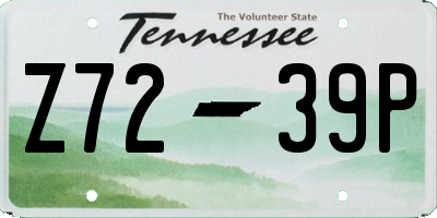 TN license plate Z7239P