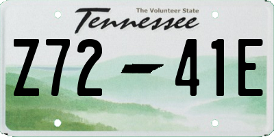 TN license plate Z7241E