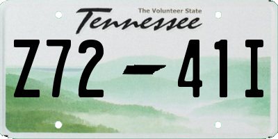 TN license plate Z7241I