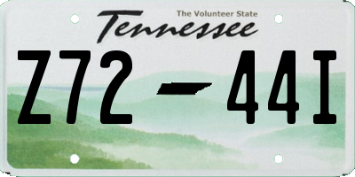 TN license plate Z7244I