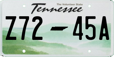TN license plate Z7245A