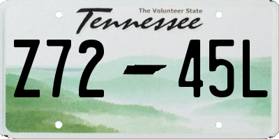 TN license plate Z7245L