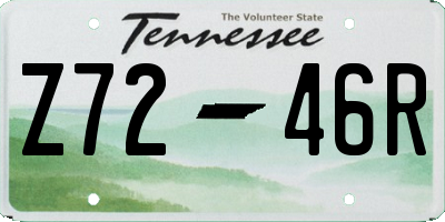 TN license plate Z7246R