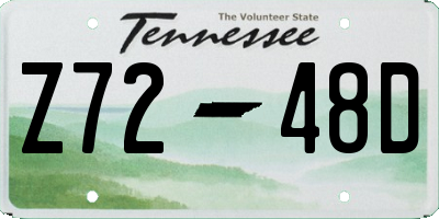 TN license plate Z7248D