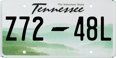 TN license plate Z7248L