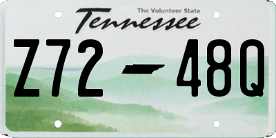 TN license plate Z7248Q