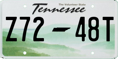 TN license plate Z7248T