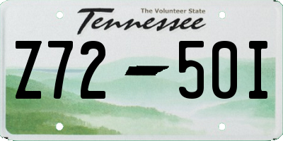 TN license plate Z7250I