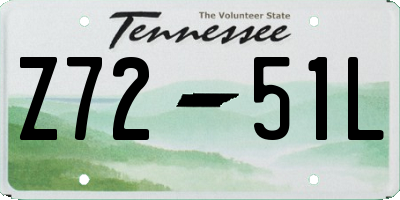 TN license plate Z7251L