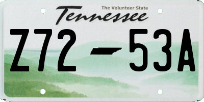 TN license plate Z7253A